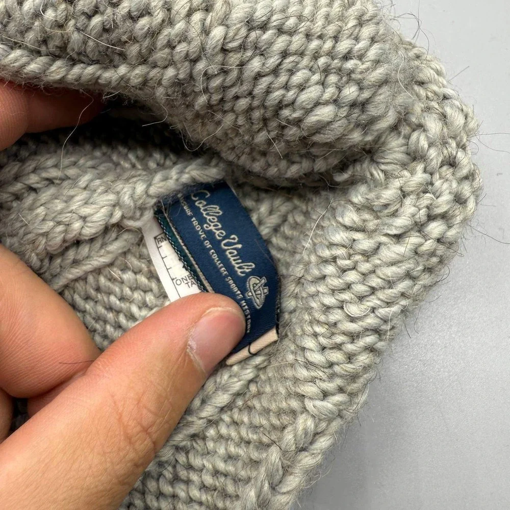 EC‎ College Vault Hat Kids Gray Adidas Cuffed Beanie Cap New